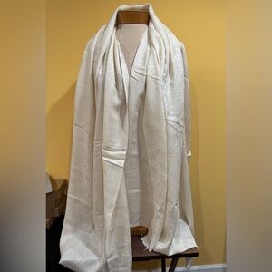 Pashmina: self design shawl v. light and has a shine - elegant  84”/42.5”